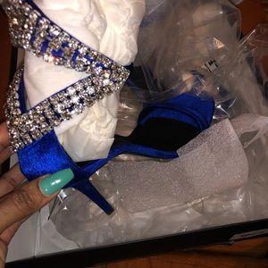 Giuseppe Zanotti Blue suede brand new never worn!